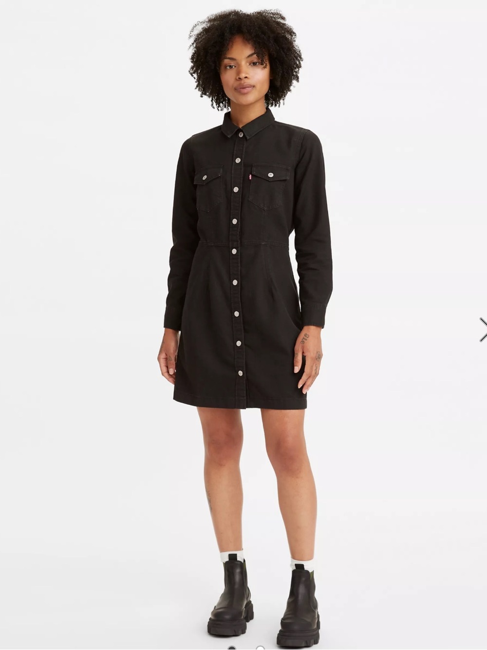 Levi's Black Ellie Denim Dress
